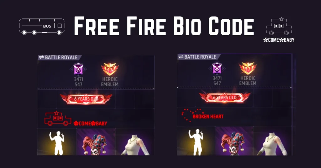 Free Fire Bio Code