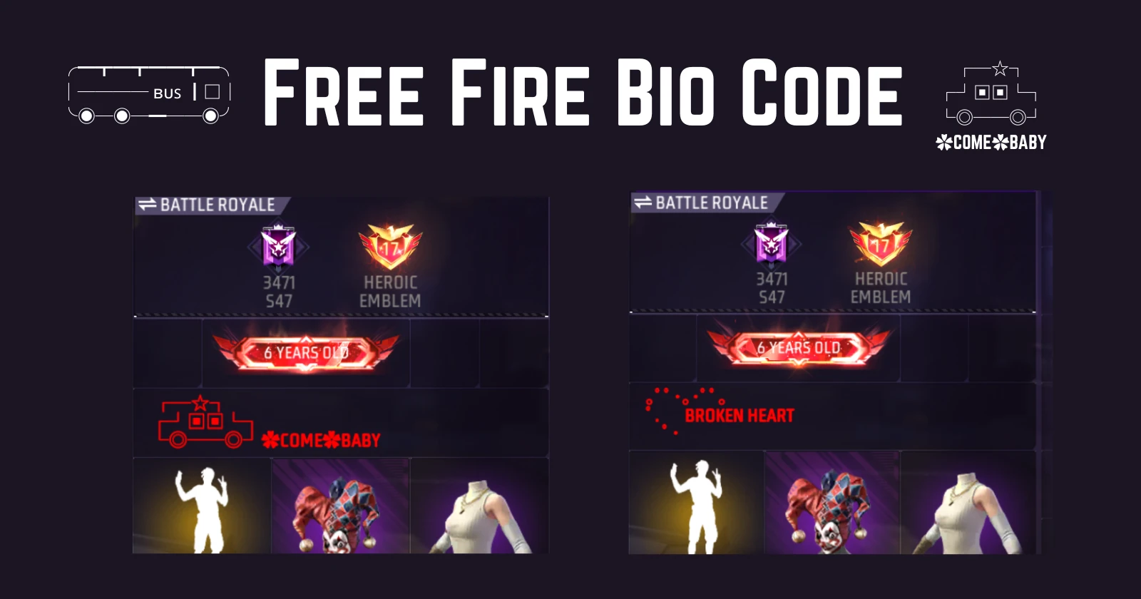 Free Fire Bio Code