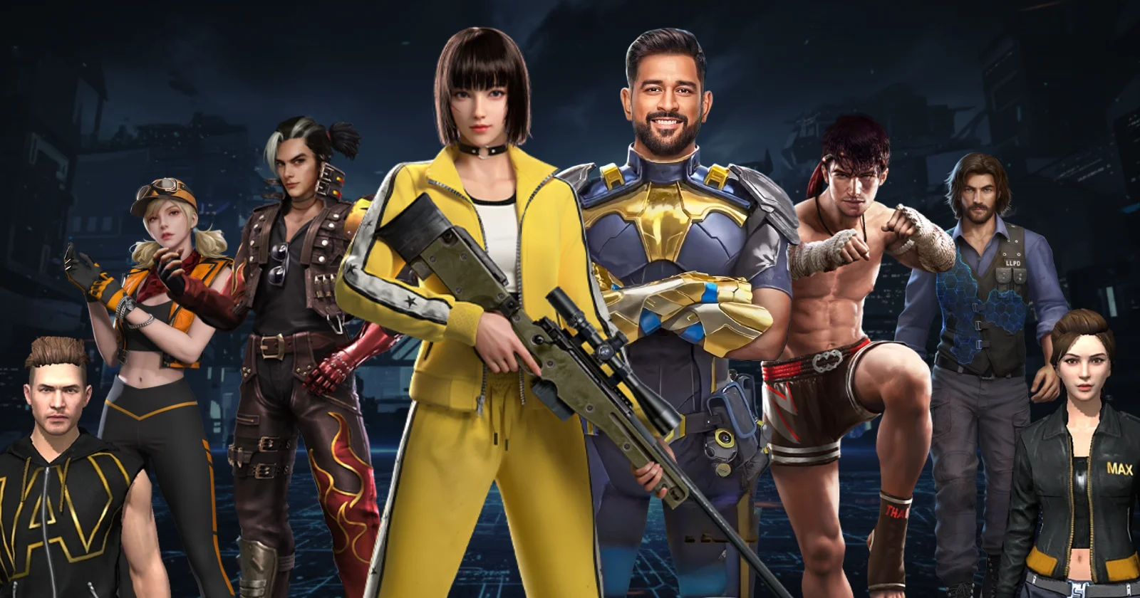 Free Fire Characters Evolution history