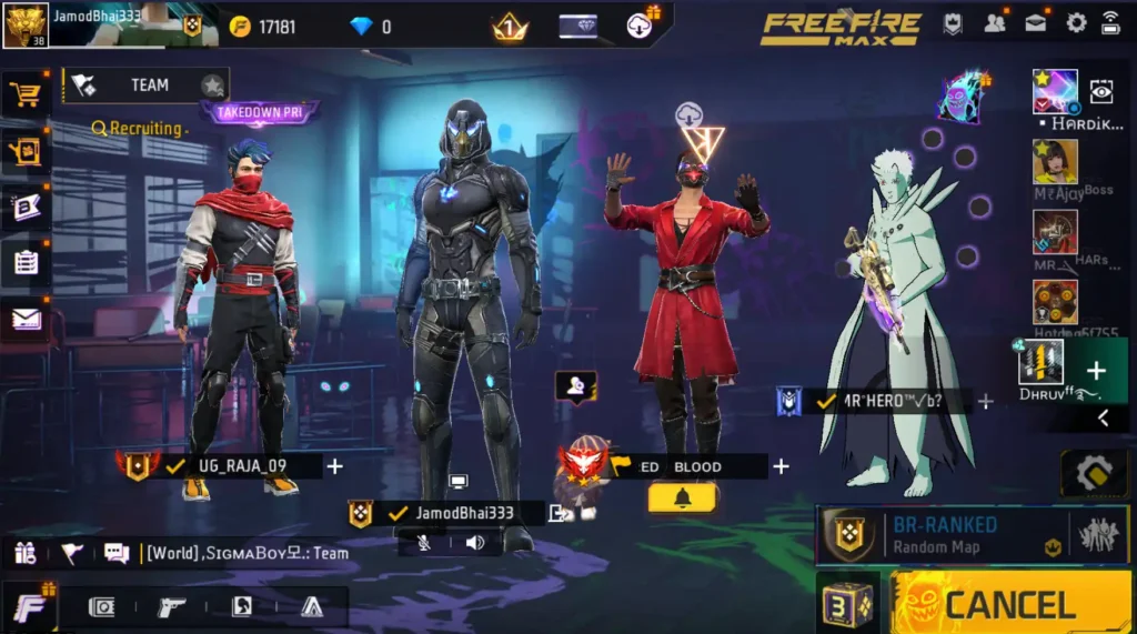 Free Fire Like Increase with team