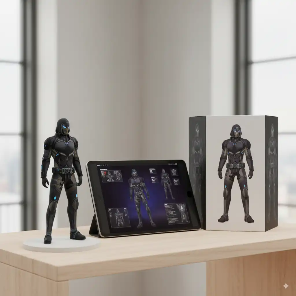 free fire character ai 3d mode