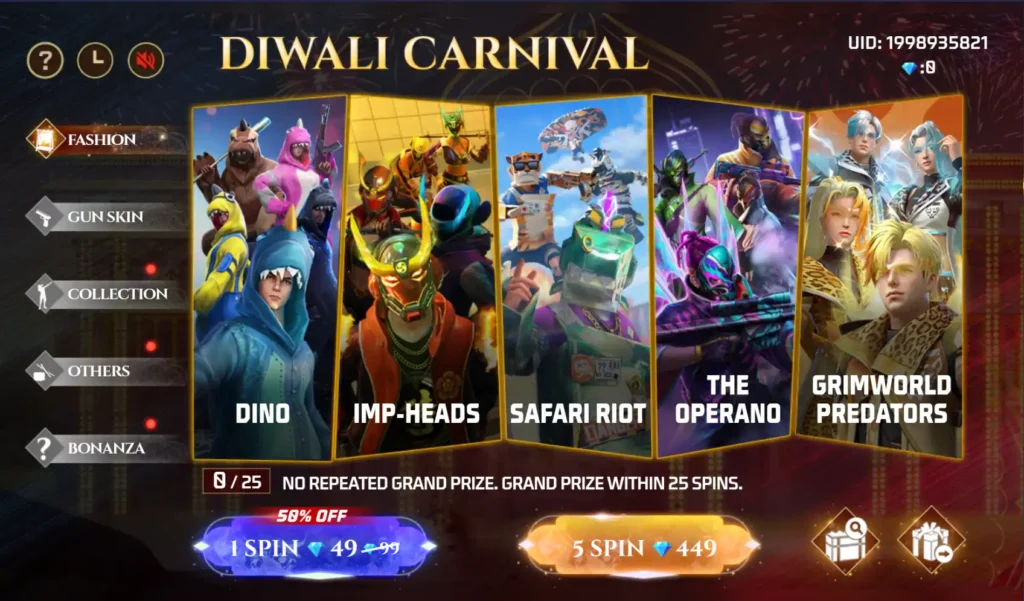 DIWALI CARNIVAL event fashion section