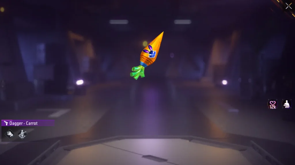 Dagger Skin Carrot free fire