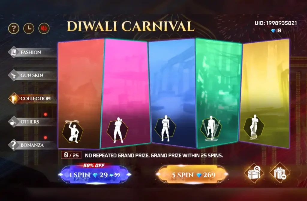 diwali carnival collection section