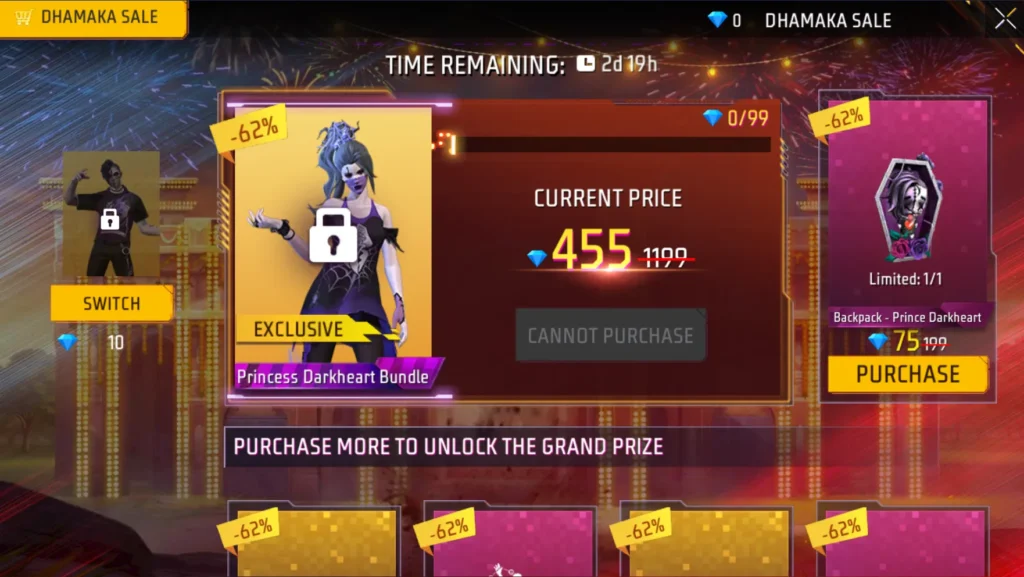 Free Fire New Mystery Shop Event: Diwali Dhamaka Sale 3
