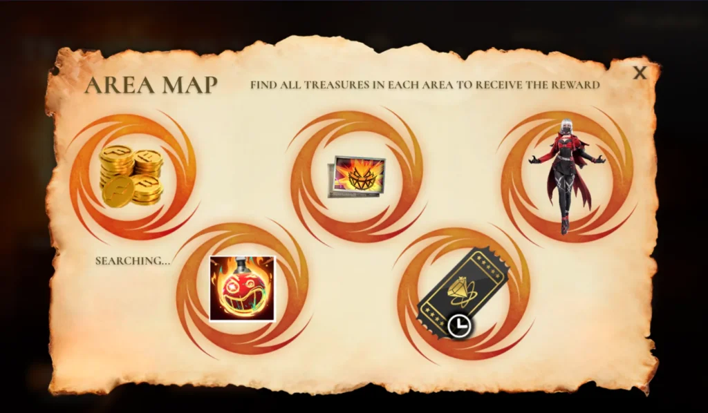 Free Fire Treasure Hunt Event all rewards