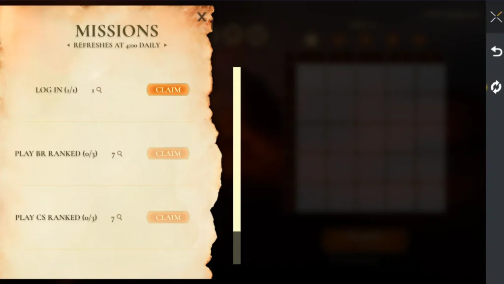 Free Fire Treasure Hunt Event missionss